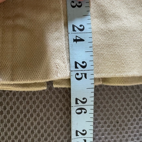 Khaki Christopher & Banks Button Down Skirt Stretchy Size 10 - Picture 6 of 8